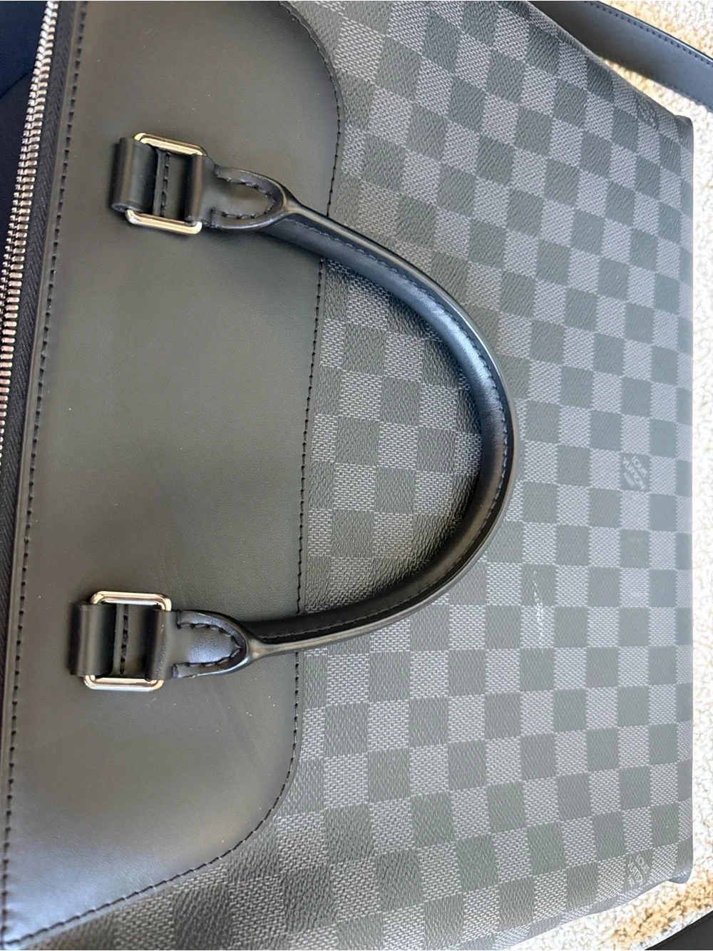 Louis Vuitton Porte-Documents Jour - Damier Briefcase Bag - Leather Trim